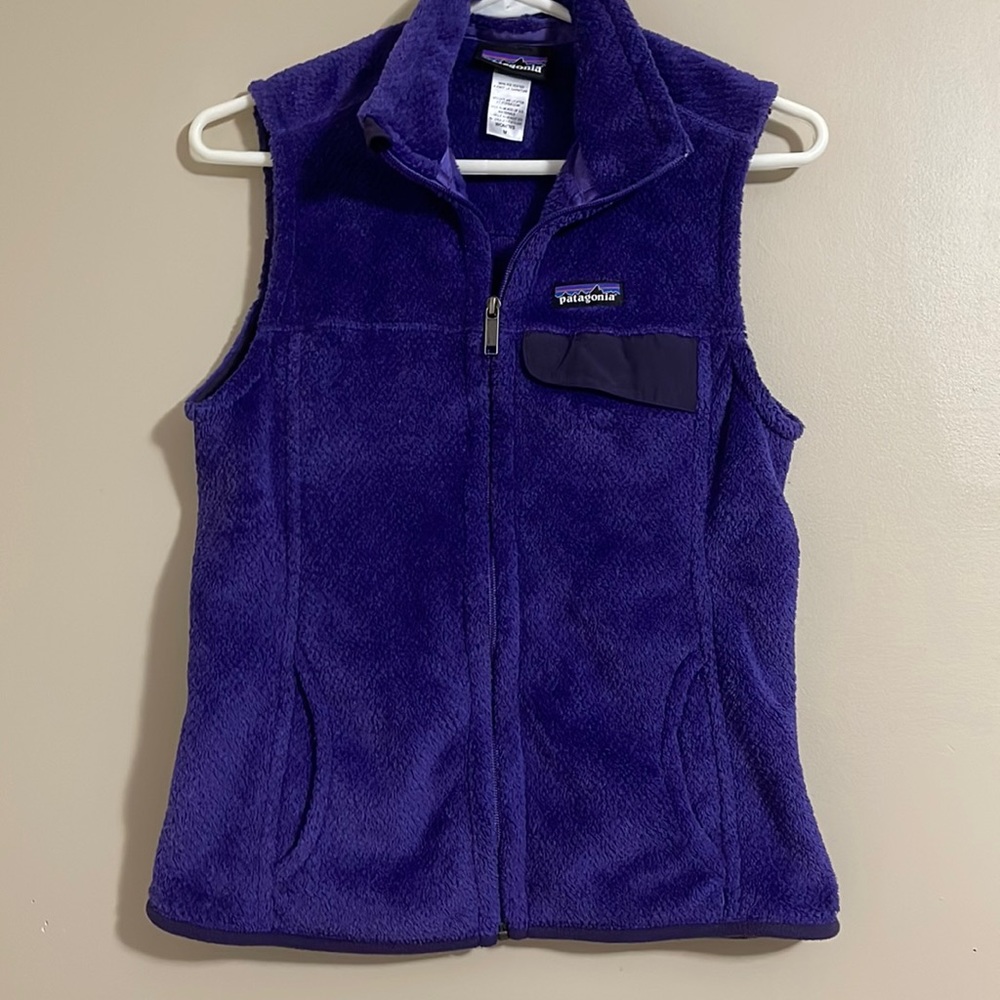 Patagonia Re-tool Fleece Vest Purple Size Medium Excellent Condition